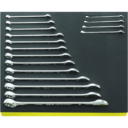 Stahlwille Tools Combination Wrenchs i.TCS inlay No.TCS 13/17, 6-24MM 2/3-tray17-pcs. 96830164